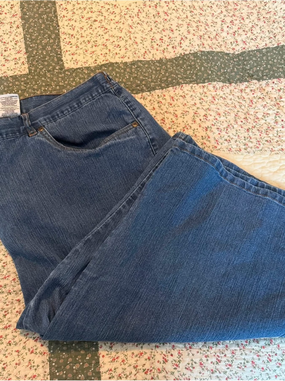 Ruby Rd. Women's Blue Cropped Denim Jeans